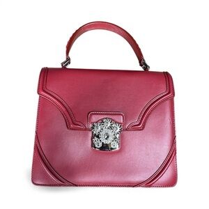Alexander McQueen leather red bag
